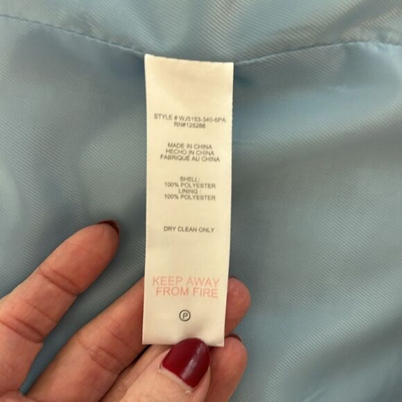 Jason Wu baby blue tweed double breasted blazer gold buttons s small - Picture 4 of 5